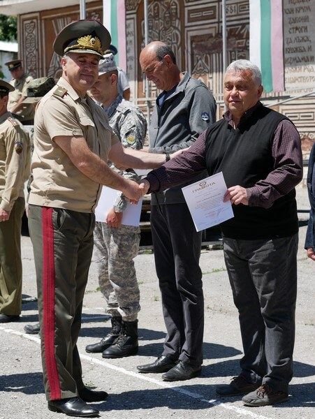 Награден знак за полк. Дилян Димитров