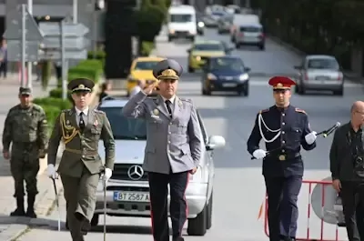 Почетният караул на Националния военен университет „Васил Левски“ участва в тържеството, с което Велико Търново отбеляза 138 години от Съединението на Княжество България и Източна Румелия